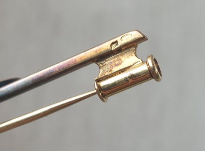 Ancienne petite broche, brevet de pilote de l'armée de l'air, en argent ^