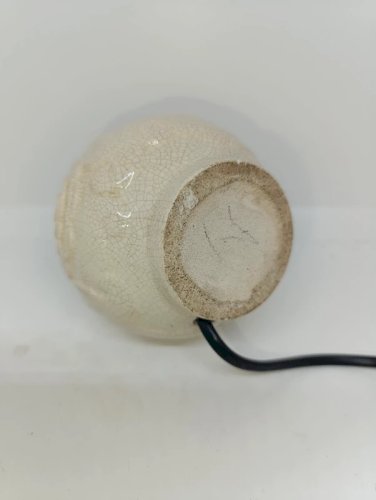 ancienne petite lampe boule art deco decor fleur en bon etat