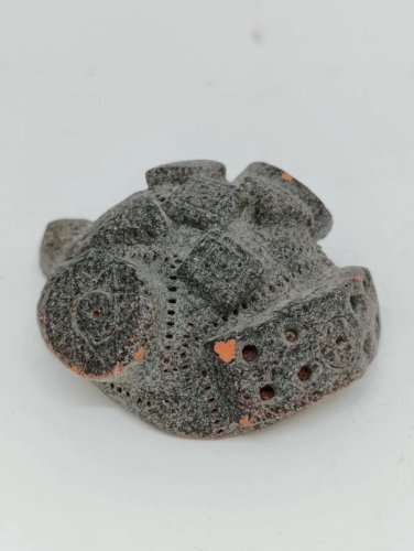 ancienne petite sculpture antropomorphe en terre cuite amerique du sud en bon etat