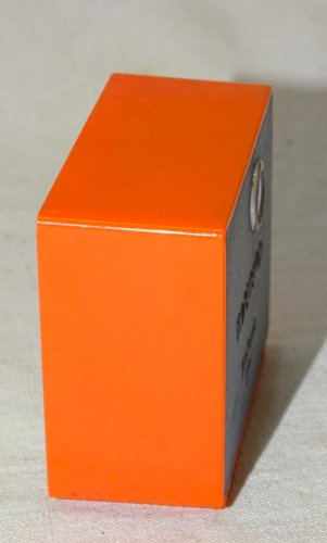 -ANCIENNE PETITE TELE PLASTIQUE ORANGE VINTAGE PLASTISKOP IMAGES de CAUTERETS