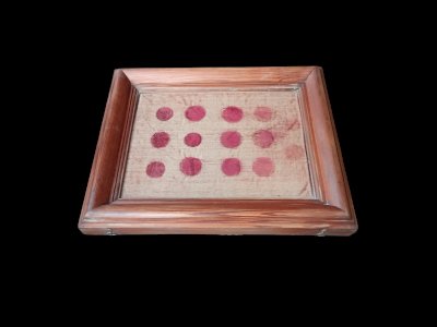 Old Wooden Display Showcase for Tabletop Hanging