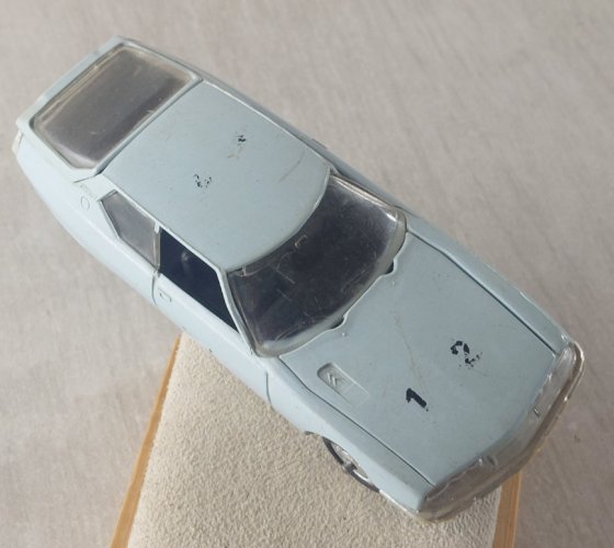 Ancienne petite voiture en plastique, SM Citröen, Minialuxe ^