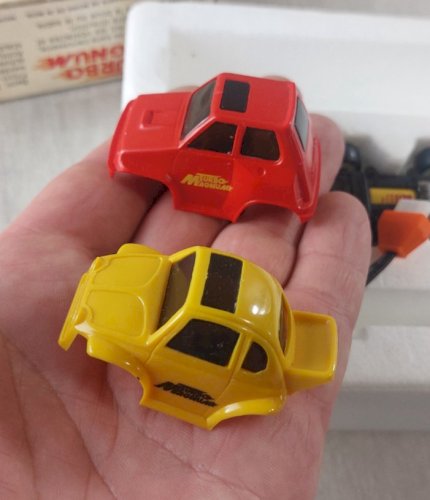 Ancienne petite voiture en plastique, Turbo Magnum, Joustra Ceji