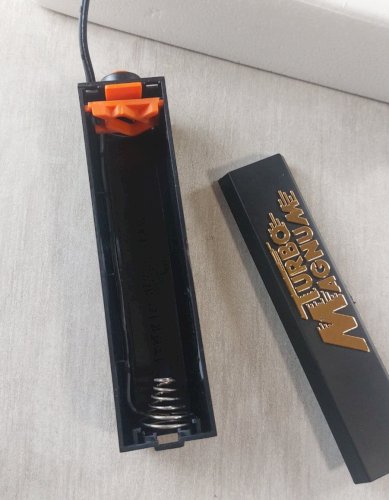 Ancienne petite voiture en plastique, Turbo Magnum, Joustra Ceji