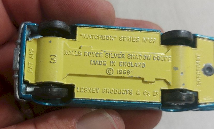 Ancienne petite voiture, Rolls Royce Silver Shadow Coupé, Matchbox