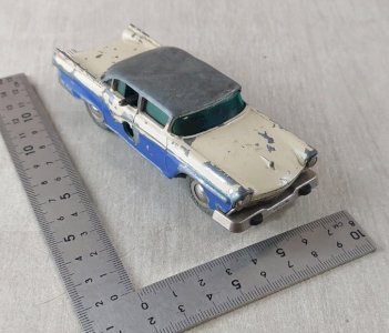 Old small car, Schuco Micro Racer, Ford 1045, 1/43