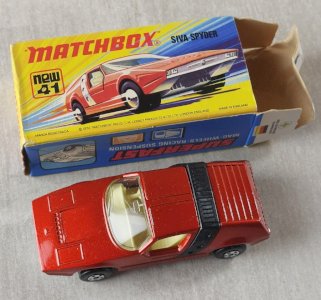 Ancienne petite voiture, Siva Spyder N°41, Matchbox Superfast