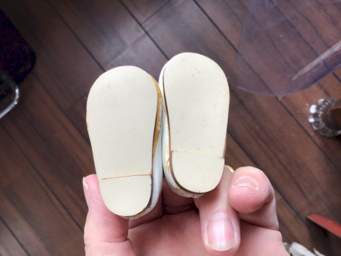 Ancienne petites chaussures cuir ? Jumeau poupée collection jeux  jouets
