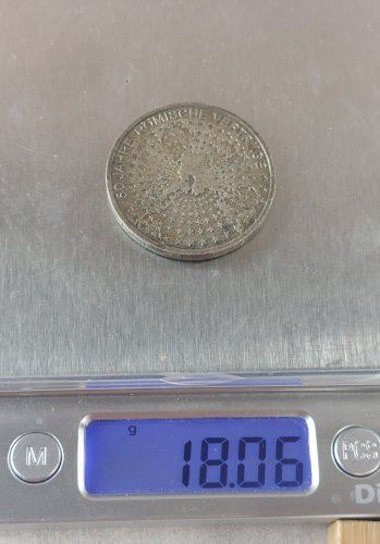 Ancienne pièce de monnaie, 10 Euros, Traité de Rome, 2007 Allemagne, argent ^