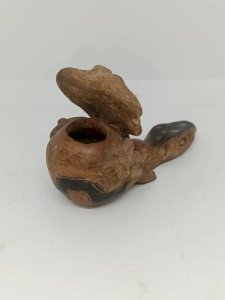 ancienne pipe sud americaine maya, azteque? en bon etat