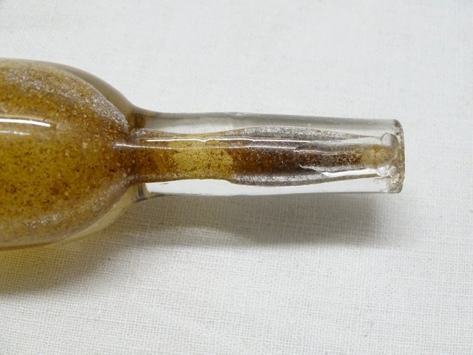 -ANCIENNE PIPETTE DE CHAI en VERRE PIPETTE A VIN ANCIENNE XIXe OUTIL ANCIEN   D