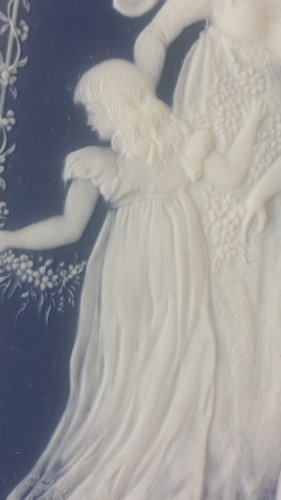 Ancienne plaque murale, en porcelaine, Muttertag 1978, Villeroy & Boch