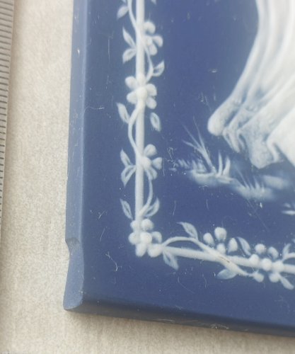 Ancienne plaque murale, en porcelaine, Muttertag 1978, Villeroy & Boch