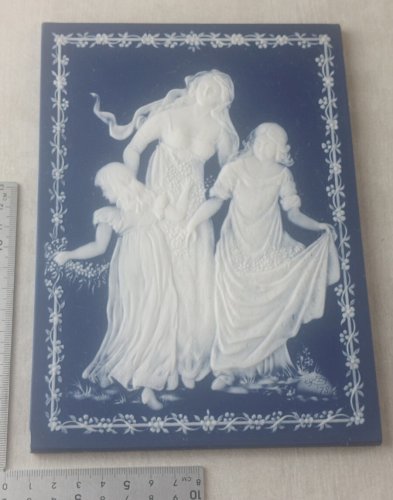 Ancienne plaque murale, en porcelaine, Muttertag 1978, Villeroy & Boch