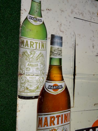 -ANCIENNE PLAQUE PUBLICITAIRE METAL SERIGRAPHIE PUB MARTINI  HAVAS PUBLICITE  D