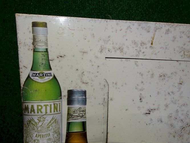 -ANCIENNE PLAQUE PUBLICITAIRE METAL SERIGRAPHIE PUB MARTINI  HAVAS PUBLICITE  D