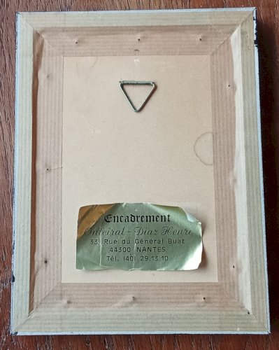 Ancienne plaque Républicaine République Française Marianne métal argenté Signée