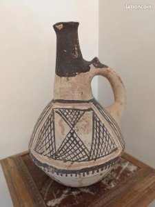 Ancient North African pottery, Berber? Kabyle? Handmade and in good condition.