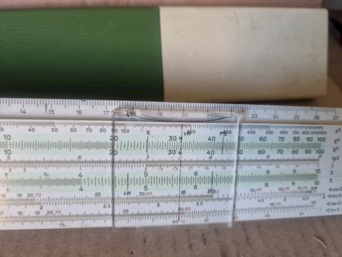 ancienne règle a calculer Faber castell 57 /89 RIETZ Made In Germany,