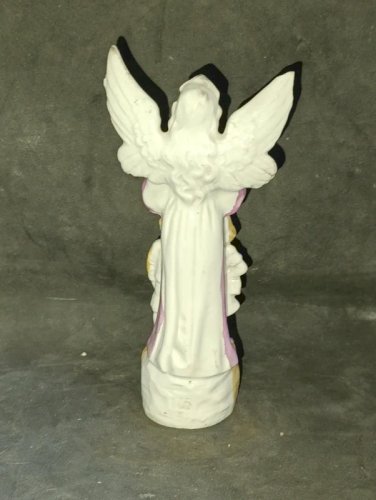 ancienne sculpture porcelaine ange aux enfants en bon etat