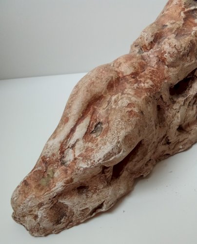 Ancienne Sculpture Statue Femme Nue Allongée Plâtre Art 20 Ème Siècle