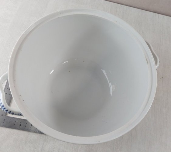 Ancienne soupière, décor Blue Onion / porcelaine Tchécoslovaquie / Czech