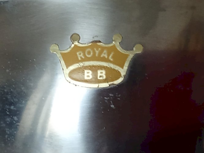 Ancienne soupière légumier  Métal Royal BB France Art De La Table Ancien