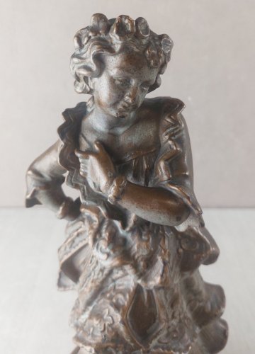 Ancienne statue / sculpture, en terre cuite, à identifier ^