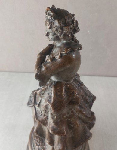 Ancienne statue / sculpture, en terre cuite, à identifier ^