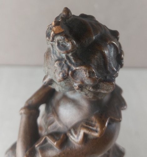 Ancienne statue / sculpture, en terre cuite, à identifier ^