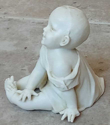Ancienne Statue Statuette Enfant Porcelaine Biscuit  Hummel Goebel West Germany