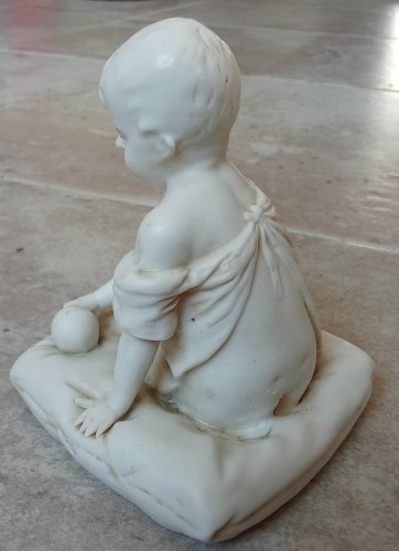 Ancienne Statue Statuette Enfant Porcelaine Biscuit  Hummel Goebel West Germany