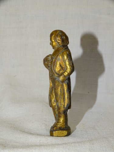 - ANCIENNE STATUETTE PLOMB Doré PERSONNAGE MASCULIN à définir COLLECTION     D