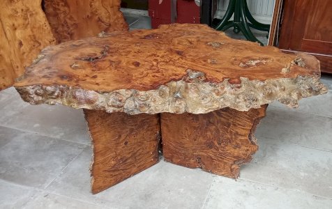 Vintage Coffee Table Accent Furniture Brutalist Wood Brutalism Cave
