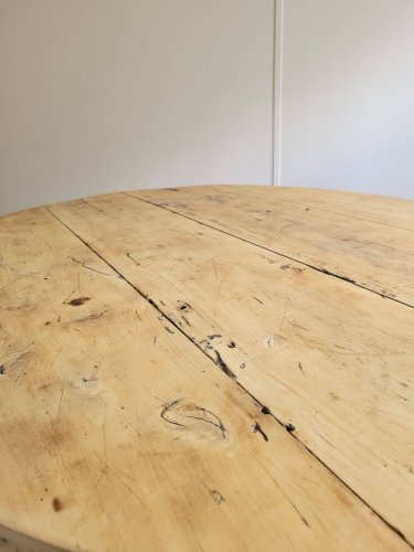 Ancienne table de vigneron en bois pliante
