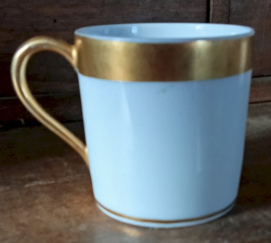 Ancienne Tasse Porcelaine Royale 19 Ème Minton Rodolf Wolff Wiesbaden Haviland