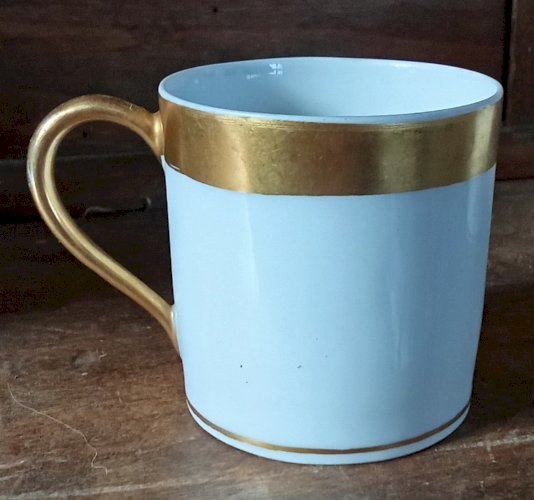 Ancienne Tasse Porcelaine Royale 19 Ème Minton Rodolf Wolff Wiesbaden Haviland