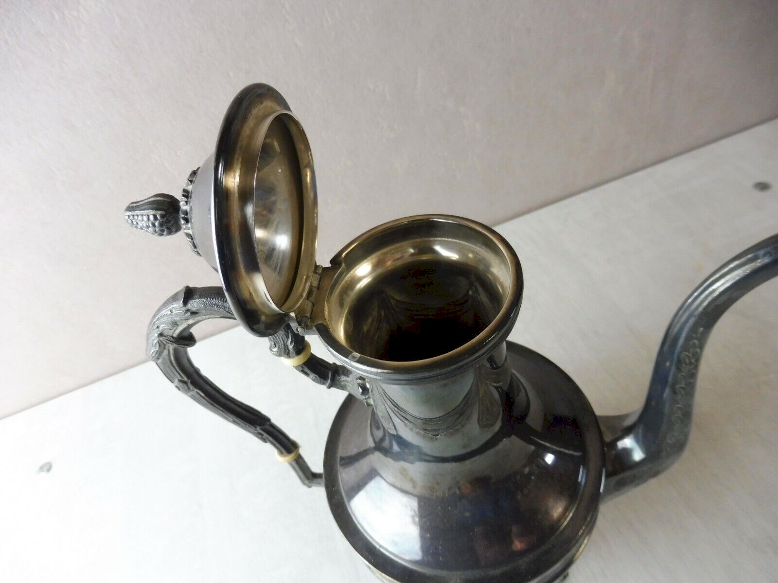 Théière/cafetière Ancienne – Métal Argenté W.ME.B – 9/10L – Vintage 1920-1949