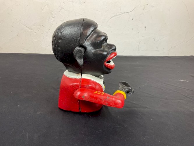 Ancienne Tirelire en fonte mètre d hôtel