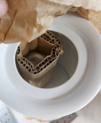 Ancienne tisanière / veilleuse, Tisane de la charité, en porcelaine de Limoges