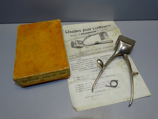 -ANCIENNE TONDEUSE CLODION 00 DENTURE FINE BARIQUAND & MARRE COLLECTION   D