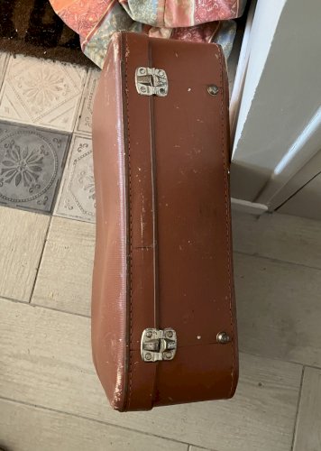ancienne valise en carton annees 50