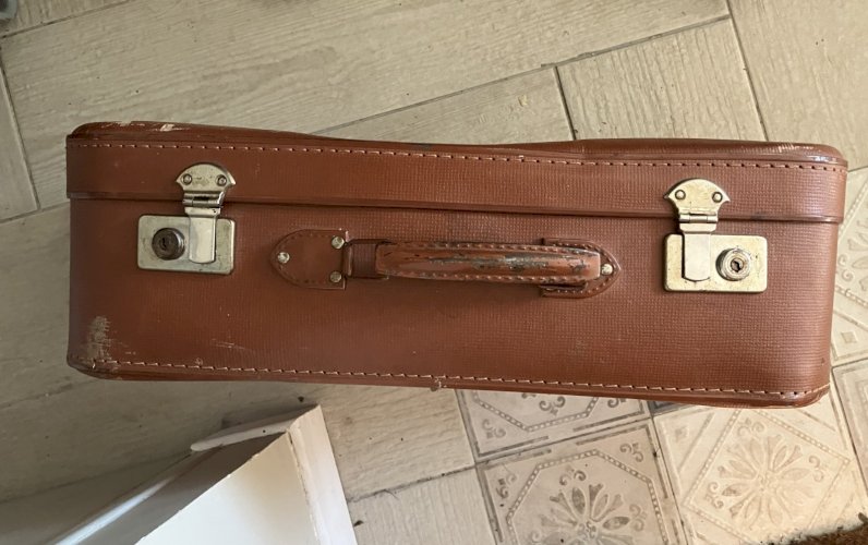 ancienne valise en carton annees 50