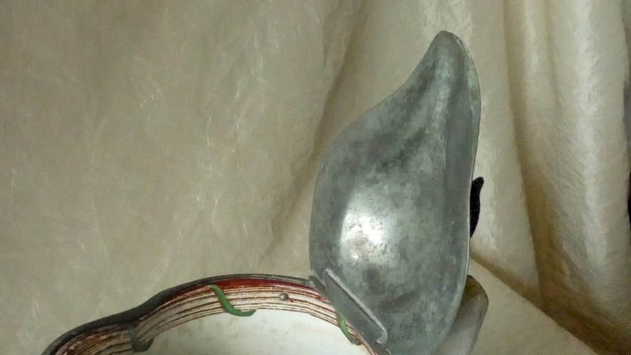 ANCIENNE VERSEUSE PICHET EN CERAMOQUE DECOR FLORAL CHISWICK ENGLAND 19 éme