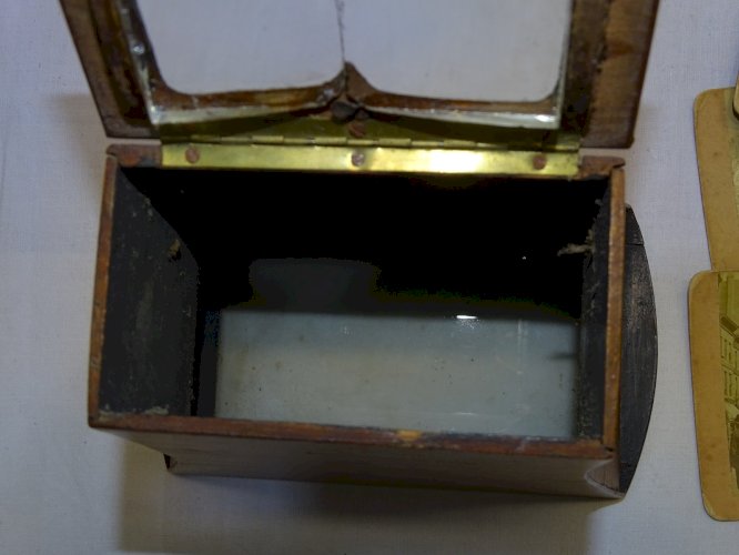 -ANCIENNE VISIONNEUSE STEREOSCOPIQUE BREWSTER ? CIRCA 1870 + 15 VUES CARTON    D