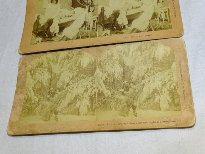 -ANCIENNE VISIONNEUSE STEREOSCOPIQUE BREWSTER ? CIRCA 1870 + 15 VUES CARTON    D