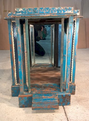 Ancienne vitrine art déco en teck