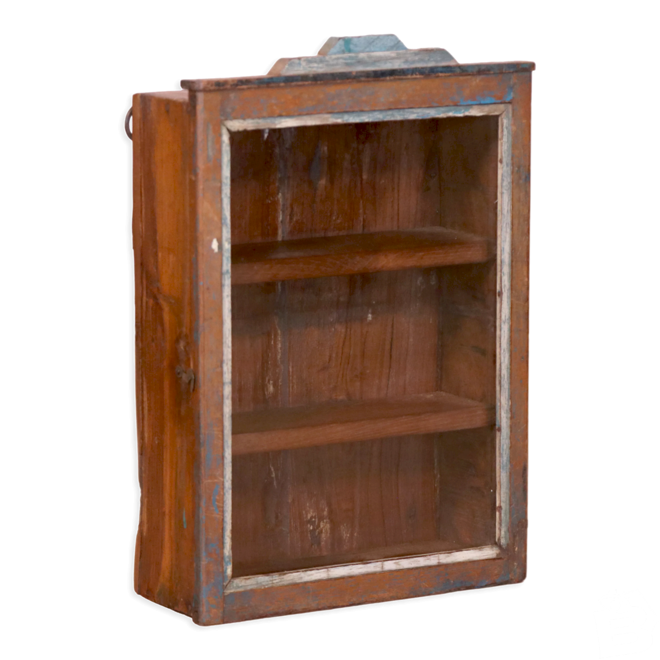 Vitrine Murale Décorative Style Jharokha - Bois Finition Vintage - Art Déco - Inde
