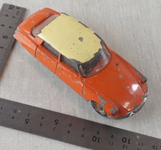 Old car, Citroën DS 19, 24C, Dinky Toys
