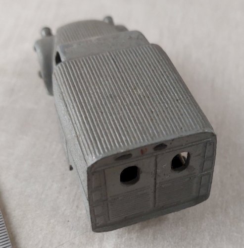 Ancienne voiture en métal, 2 CV fourgon Citroën, miniature JRD